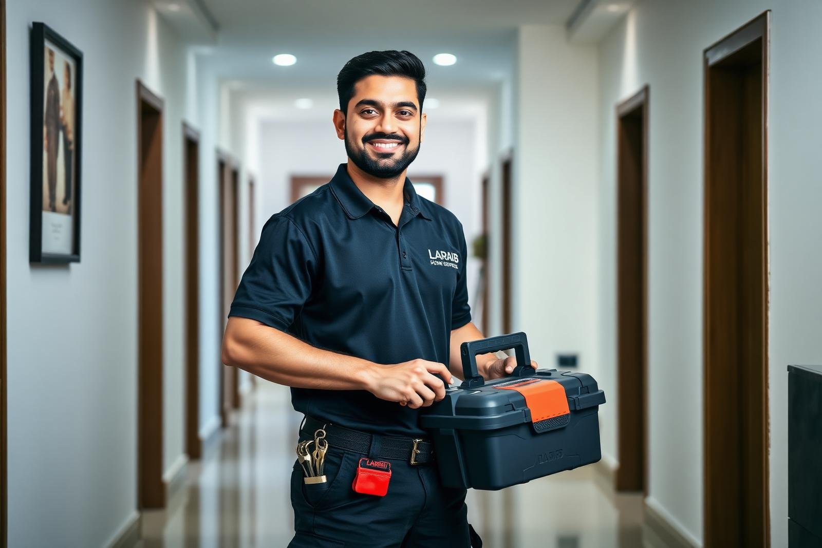 Laraib Home Services technician on a customer visit
